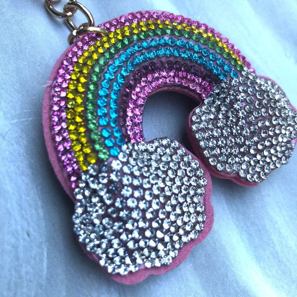 Rainbow Crystal Keychain + Bag Charm